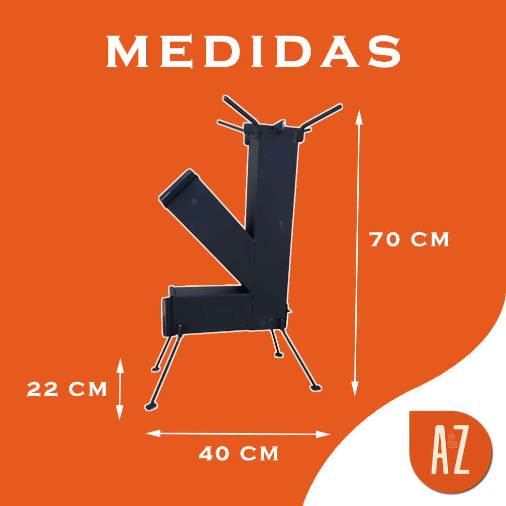 Cocina Rocket Quemador Para Disco De Arado Paella Ollas Leña - Imagen 4