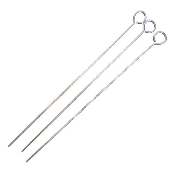 Set X3 Pinchos Acero Inoxidable Palitos Pinches Brochette