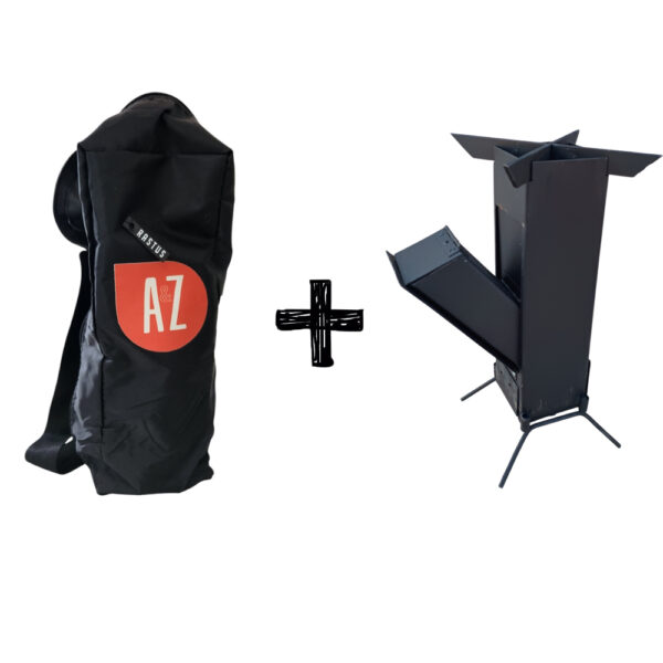 Cocina Rocket Compacto Leña + Mochila Cocina Rocket Camping