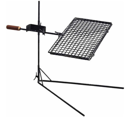 Estaca Asador Criollo Libro Enlozado Regulable 51x31
