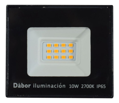 Reflector Led 10w Proyector Exterior Ip65 Luz Fria/cálida Negro Blanco Cálido - Imagen 2