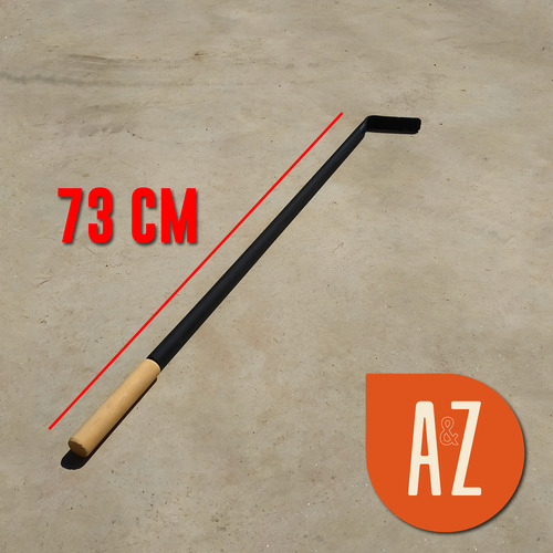 Kit Parrilla Pala Y Atizador Reforzados Mango Madera 73 Cm - Imagen 2