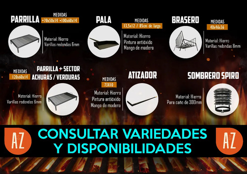 Kit Asador Set 3 Piezas Pala Atizador Pinza Parrilla - Imagen 7