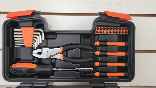 Set Herramientas Domesticas 39 Piezas Phillips Puntas Pinza Color Negro - Imagen 5