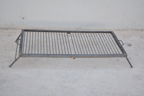 Parrilla Portatil Plegable Movil Asado 100x40 Camping Carbon Gris Oscuro - Imagen 7