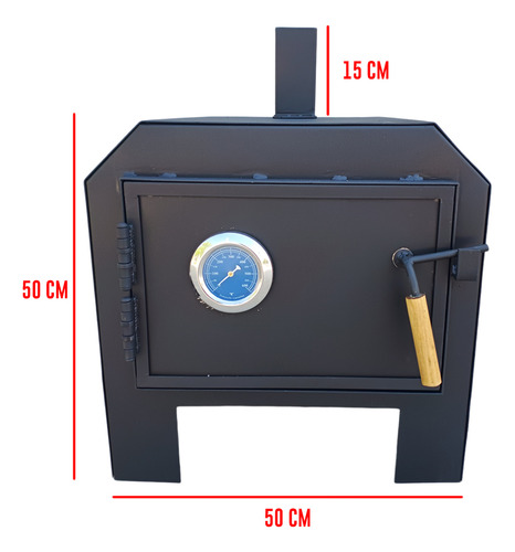 Horno Chapa Calor Envolvente Leña Carbon Exterior Chileno - Imagen 7