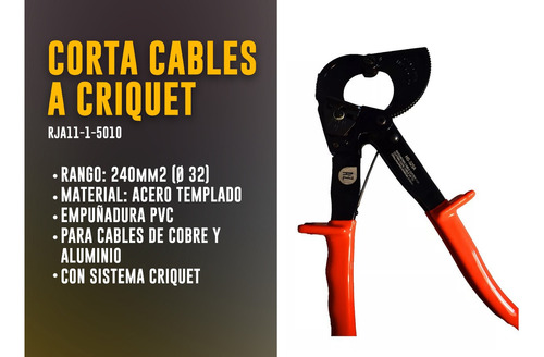 Tijera Alicate Corta Cable A Criquet Hasta 240mm Hs-325a Lk - Imagen 2