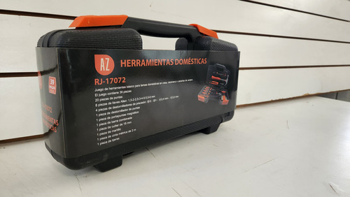 Set Herramientas Domesticas 39 Piezas Phillips Puntas Pinza Color Negro - Imagen 2