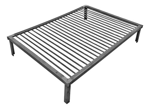 Parrilla Reforzada Movil De Hierro Para Asado 100x60 Achuras