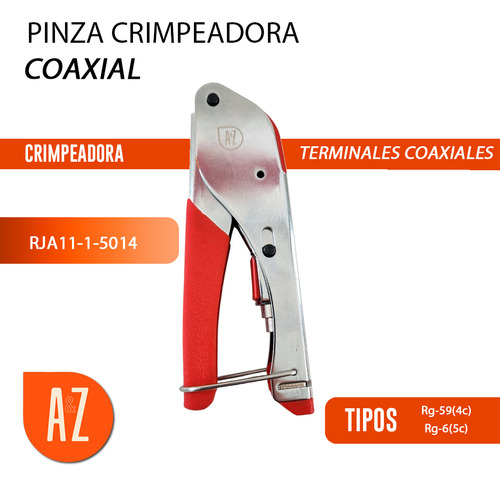 Pinza Crimpeadora Para Cables Coaxiales Rg-59(4c) Rg-6(5c) - Imagen 2