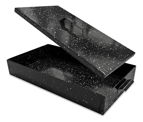 Plancha Bifera Cerrada Lomitera Enlozada 54x27.7 Tapa /a&z Negro