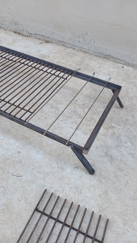 Kit Parrilla Modular Asado 100x50 Plancha Bifera + Pinchos - Imagen 2