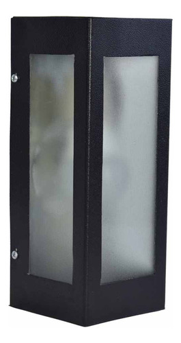 Aplique Pared Exterior Tridireccional Rectangular Negro E27 Negro - Imagen 2