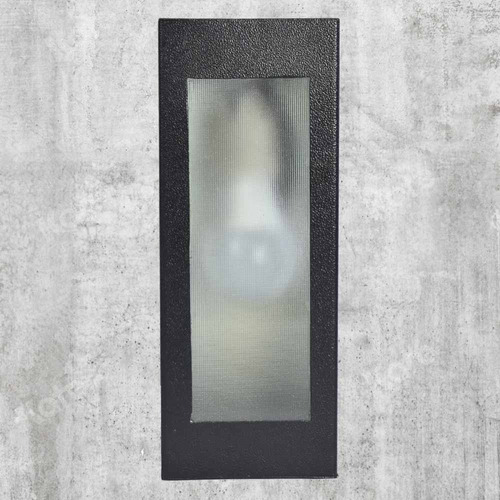 Aplique Pared Exterior Tridireccional Rectangular Negro E27 Negro - Imagen 3