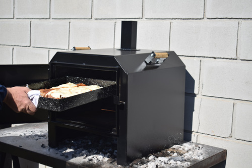 Horno Chapa Calor Envolvente Leña Carbon Exterior Chileno - Imagen 3