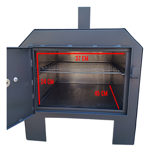 Horno Chapa Calor Envolvente Leña Carbon Exterior Chileno - Imagen 6