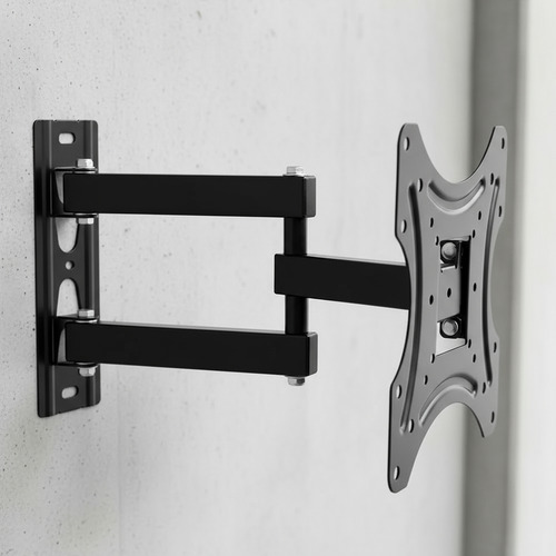 Soporte Pared Tv / Monitor 14  A 42  Movil Reforzado 50kg Negro