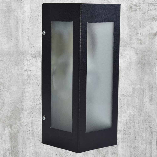 Aplique Pared Exterior Tridireccional Rectangular Negro E27 Negro - Imagen 4