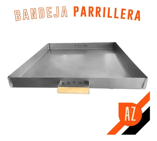 Asadera Bandeja Fuente Chapon Para Parrilla 60x60x5cm Ayz Gris - Imagen 2