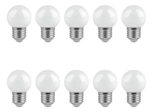 Pack X10 Lampara Mini Gota Foco Led 7w E27 Luz Fria Blanco Frío